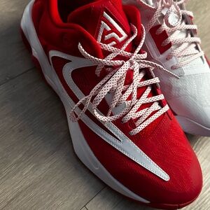 Nike Red and White Athletic Shoes